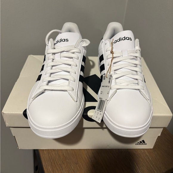 Women's Adidas Grand Court 2.0 White Sneakers - Size 7 NWT - Picture 7 of 10